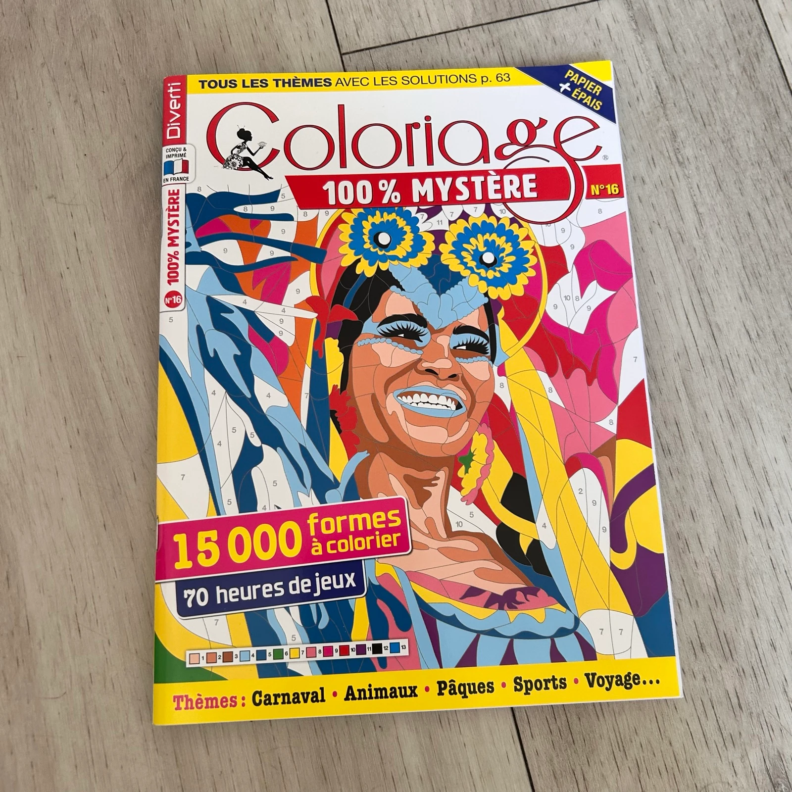 Diverti Coloriage 100% Mystère N°16 – Franse Kleuren op Nummer